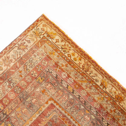 Oriental Rug Anatolian Handwoven Wool On Wool 124 x 186 Cm - 4' 1'' x 6' 2'' Orange C011 ER01