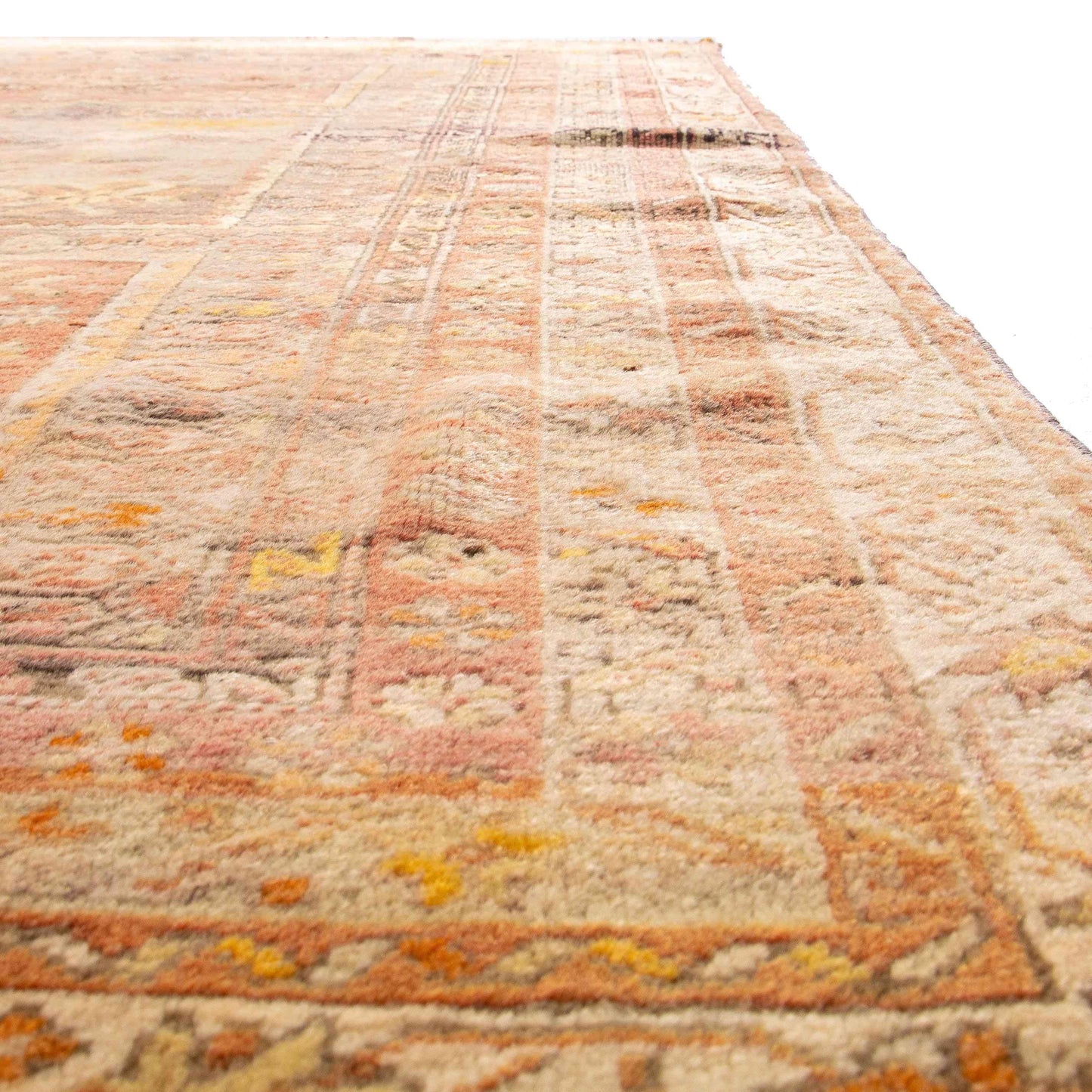 Oriental Rug Anatolian Handwoven Wool On Wool 124 x 186 Cm - 4' 1'' x 6' 2'' Orange C011 ER01