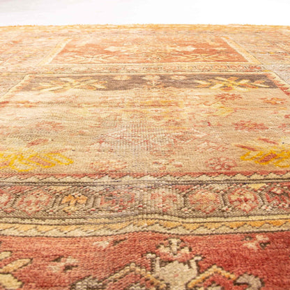 Oriental Rug Anatolian Handwoven Wool On Wool 124 x 186 Cm - 4' 1'' x 6' 2'' Orange C011 ER01