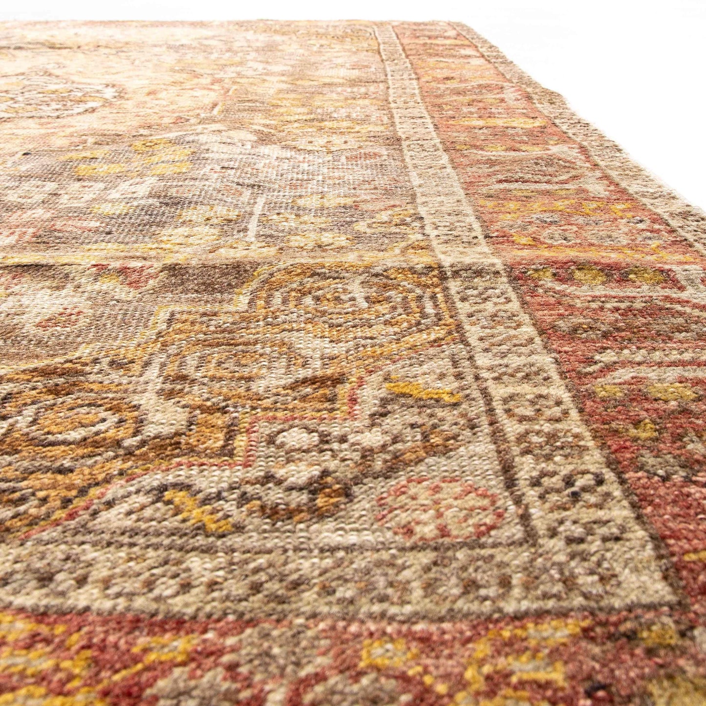 Oriental Rug Anatolian Handwoven Wool On Wool 124 x 195 Cm - 4' 1'' x 6' 5'' Orange C011 ER01