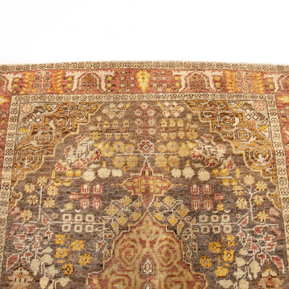 Oriental Rug Anatolian Handwoven Wool On Wool 124 x 195 Cm - 4' 1'' x 6' 5'' Orange C011 ER01