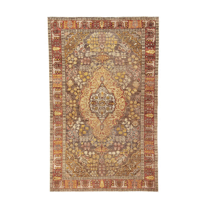 Oriental Rug Anatolian Handwoven Wool On Wool 124 x 195 Cm - 4' 1'' x 6' 5'' Orange C011 ER01