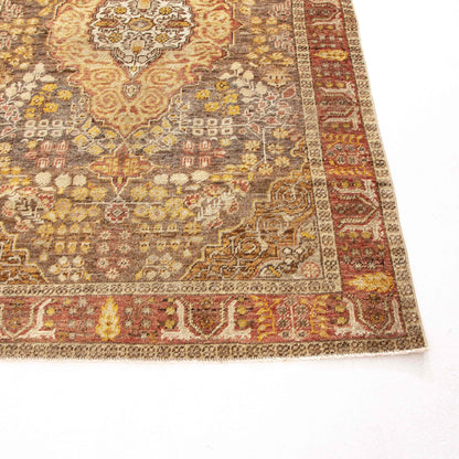 Oriental Rug Anatolian Handwoven Wool On Wool 124 x 195 Cm - 4' 1'' x 6' 5'' Orange C011 ER01