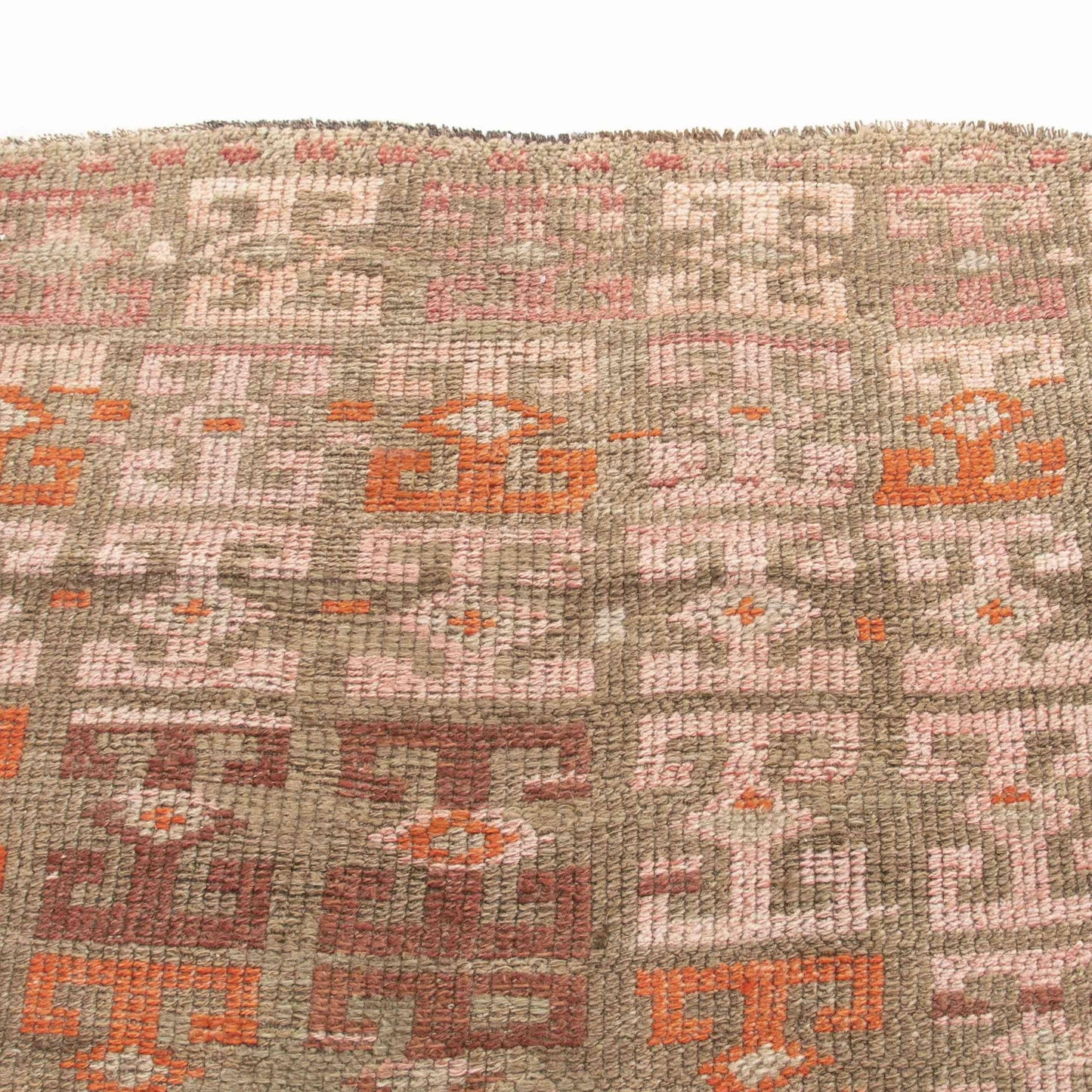 Oriental Rug Anatolian Handwoven Wool On Wool 125 x 191 Cm - 4' 2'' x 6' 4'' Pink C004 ER01