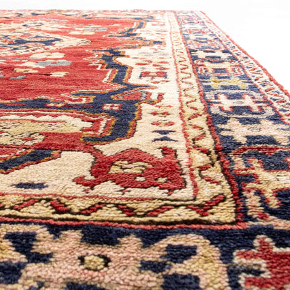 Oriental Rug Anatolian Handwoven Wool On Wool 127 x 184 Cm - 4' 2'' x 6' 1'' Red C014 ER01