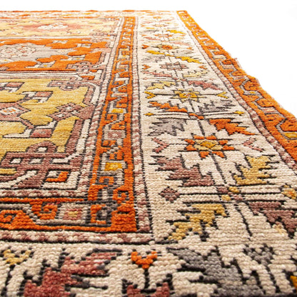 Oriental Rug Anatolian Handwoven Wool On Wool 147 x 196 Cm - 4' 10'' x 6' 6'' Red C014 ER12