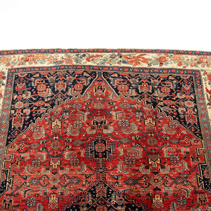 Oriental Rug Anatolian Handwoven Wool On Wool 148 x 225 Cm - 4' 11'' x 7' 5'' Red C014 ER12