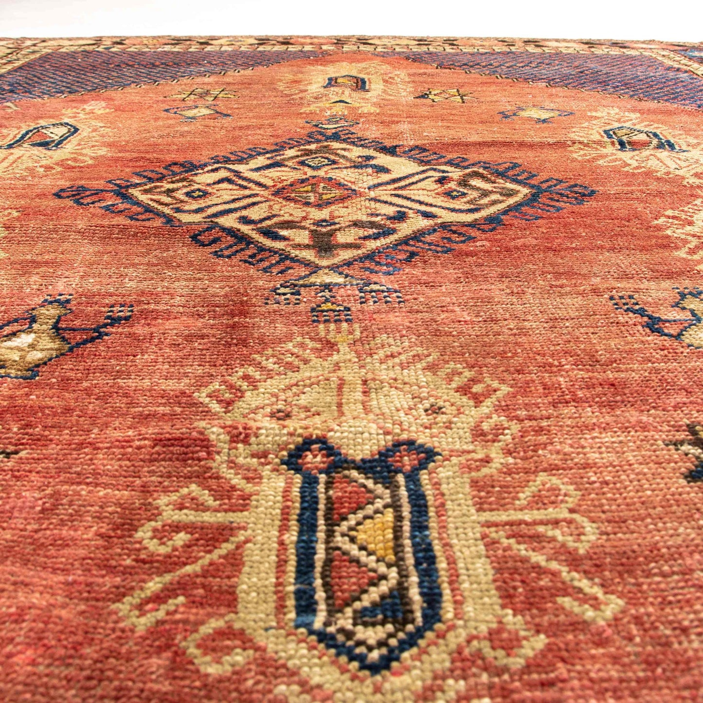 Oriental Rug Anatolian Handwoven Wool On Wool 172 x 260 Cm - 5' 8'' x 8' 7'' Red C014 ER12