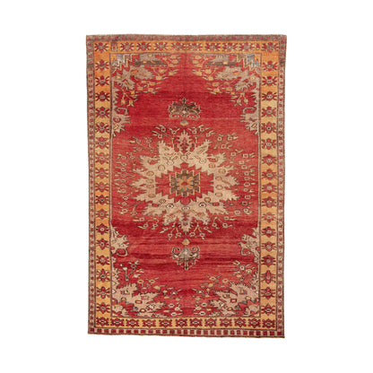 Oriental Rug Anatolian Handwoven Wool On Wool 204 x 305 Cm - 6' 9'' x 10' 1'' Red C014 ER23