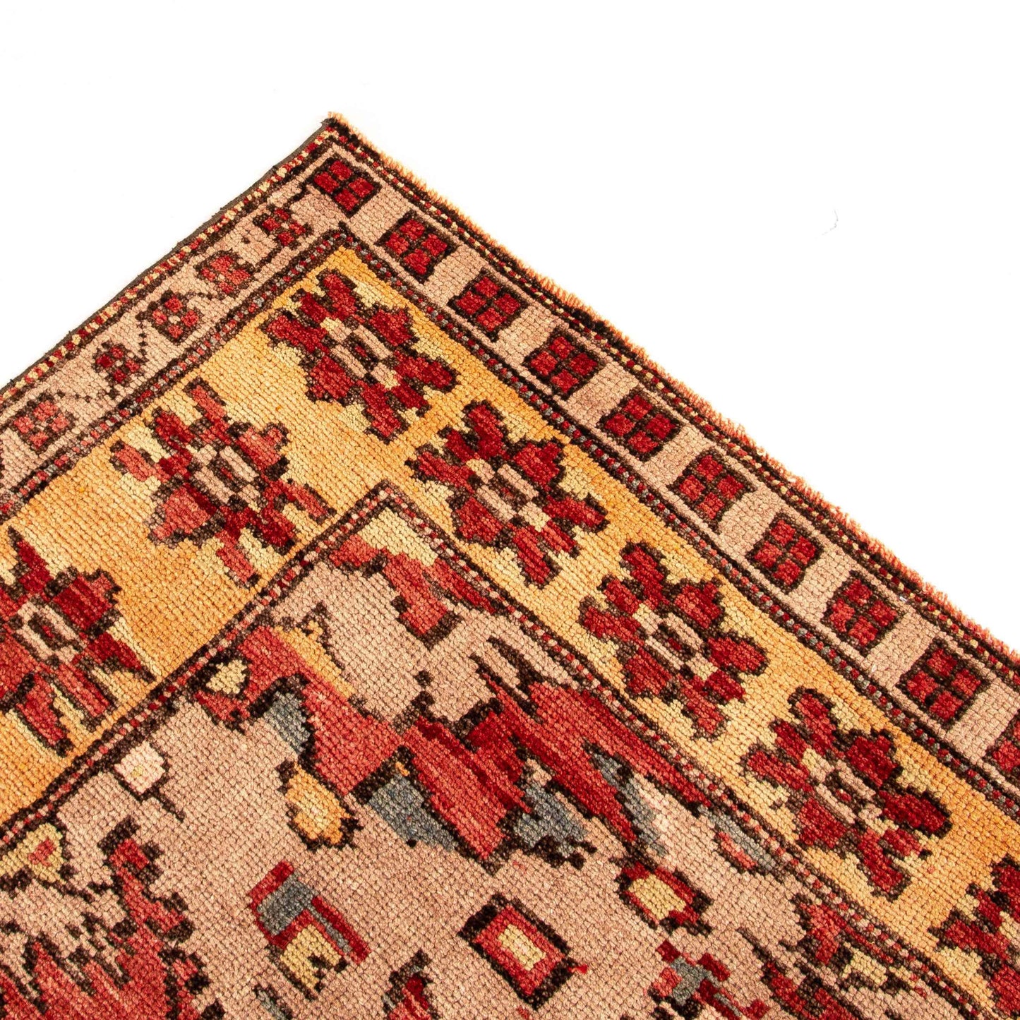 Oriental Rug Anatolian Handwoven Wool On Wool 204 x 305 Cm - 6' 9'' x 10' 1'' Red C014 ER23