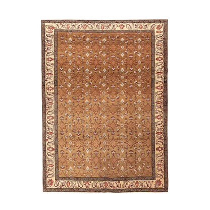 Oriental Rug Anatolian Handwoven Wool On Wool 214 x 283 Cm - 7' 1'' x 9' 4'' Brown C005 ER23