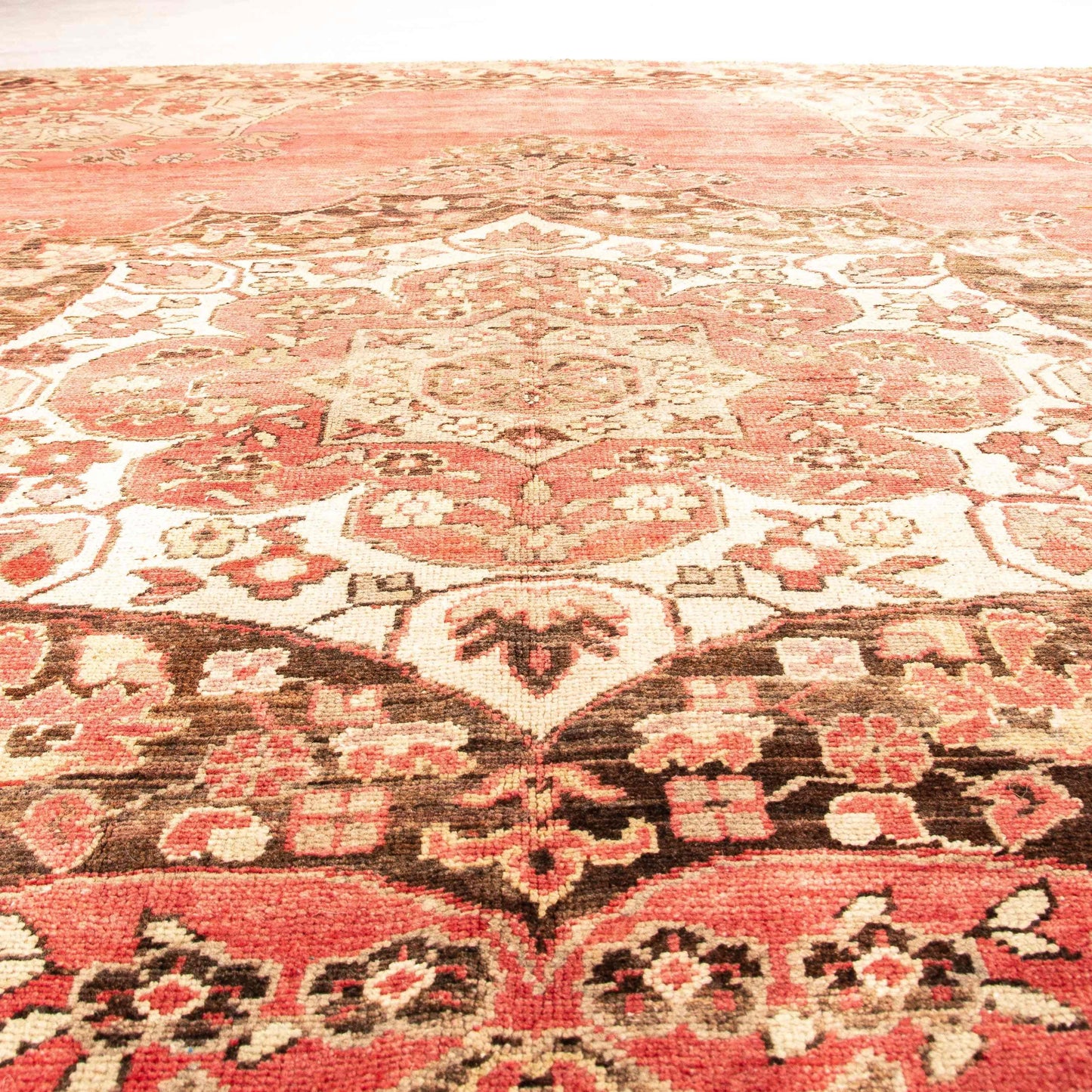 Oriental Rug Anatolian Handwoven Wool On Wool 226 x 325 Cm - 7' 5'' x 10' 8'' Pink C004 ER23