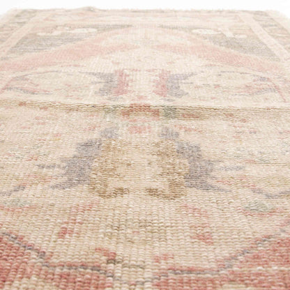 Oriental Rug Anatolian Handwoven Wool On Wool 58 x 110 Cm - 1' 11'' x 3' 8'' Sand C007 ER01