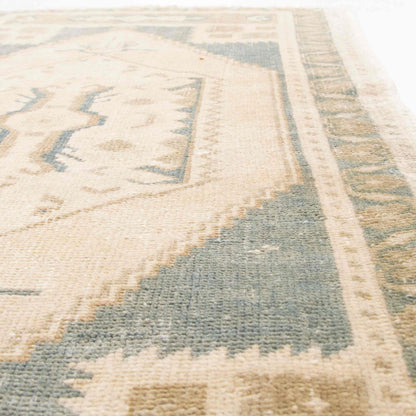 Oriental Rug Anatolian Handwoven Wool On Wool 60 x 110 Cm - 2' x 3' 8'' Sand C007 ER01