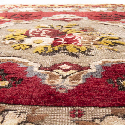 Oriental Rug Anatolian Handwoven Wool On Wool 78 x 80 Cm - 2' 7'' x 2' 8'' Red C014 ER01