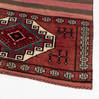 Oriental Rug Bahtiyari Hand Knotted Wool On Wool 125 X 190 Cm - 4' 2'' X 6' 3'' Red C014 ER01