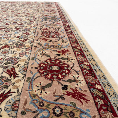 Oriental Rug Hereke Hand Knotted Wool On Cotton 161 X 329 Cm - 5' 4'' X 10' 10'' Sand C007 ER12