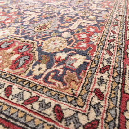 Oriental Rug Hereke Hand Knotted Wool On Cotton 164 X 266 Cm - 5' 5'' X 8' 9'' Red C014 ER12