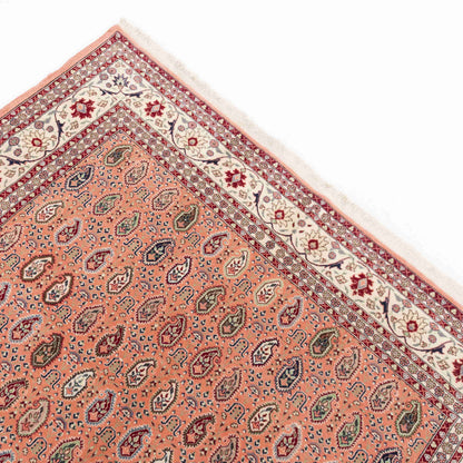 Oriental Rug Hereke Hand Knotted Wool On Cotton 166 X 246 Cm - 5' 6'' X 8' 1'' Pink C004 ER12