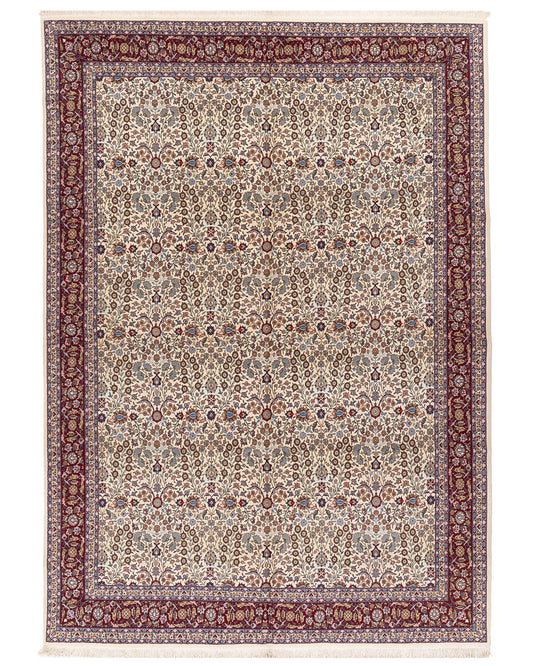 Oriental Rug Hereke Hand Knotted Wool On Cotton 253 X 356 Cm - 8' 4'' X 11' 9'' Sand C007 ER34