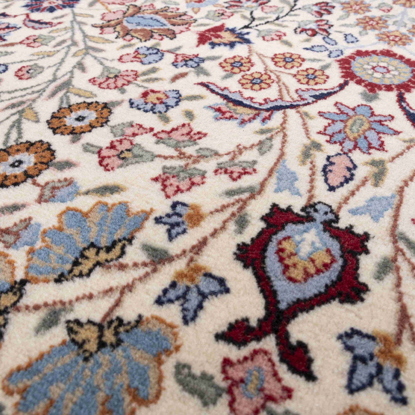 Oriental Rug Hereke Hand Knotted Wool On Cotton 253 X 356 Cm - 8' 4'' X 11' 9'' Sand C007 ER34