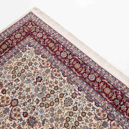 Oriental Rug Hereke Hand Knotted Wool On Cotton 253 X 356 Cm - 8' 4'' X 11' 9'' Sand C007 ER34