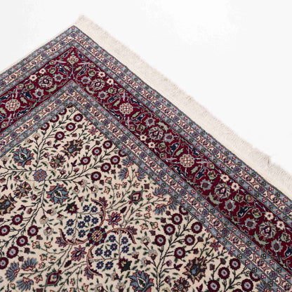 Oriental Rug Hereke Hand Knotted Wool On Cotton 257 X 310 Cm - 8' 6'' X 10' 3'' Burgundy C021 ER23