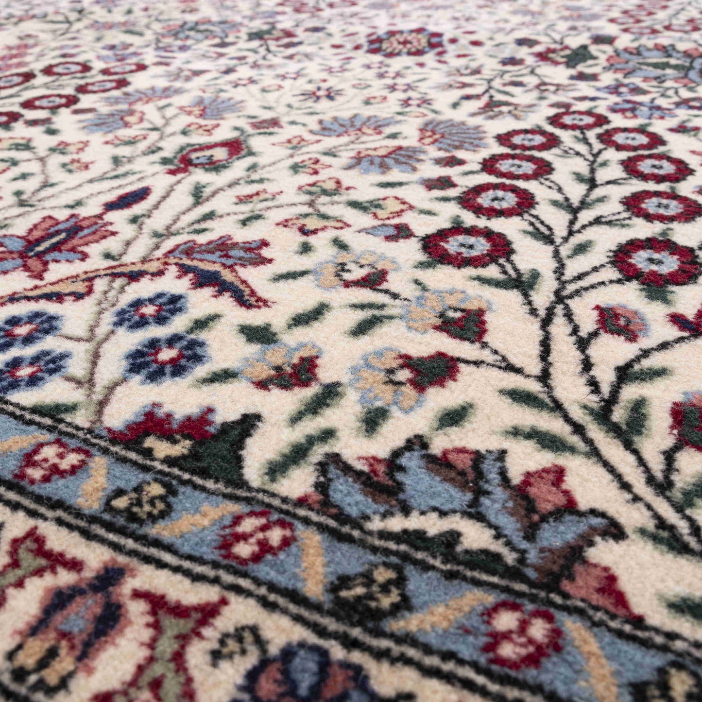 Oriental Rug Hereke Hand Knotted Wool On Cotton 257 X 310 Cm - 8' 6'' X 10' 3'' Burgundy C021 ER23