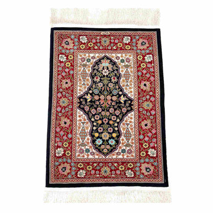 Oriental Rug Hereke Handmade Pure Silk - 58 X 81 Cm - 1' 11'' X 2' 8'' Red C014 ER01