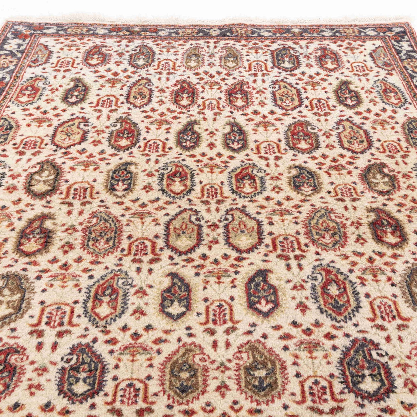 Oriental Rug Hereke Handmade Wool On Cotton 102 X 117 Cm - 3' 5'' X 3' 11'' Sand C007 ER01