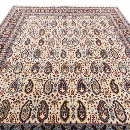 Oriental Rug Hereke Handmade Wool On Cotton 124 X 160 Cm - 4' 1'' X 5' 3'' Light Blue C013 ER01