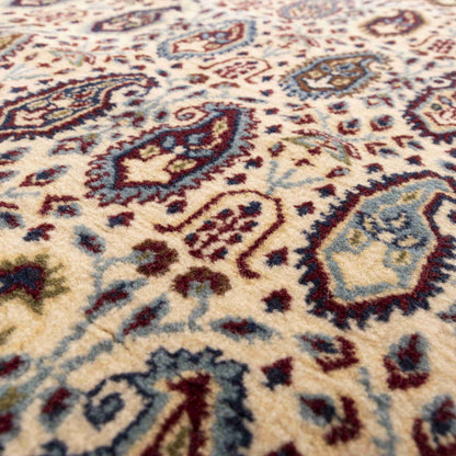 Oriental Rug Hereke Handmade Wool On Cotton 124 X 160 Cm - 4' 1'' X 5' 3'' Light Blue C013 ER01