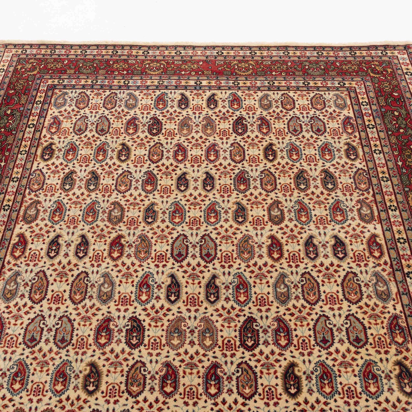 Oriental Rug Hereke Handmade Wool On Cotton 163 X 239 Cm - 5' 5'' X 7' 11'' Red C014 ER12