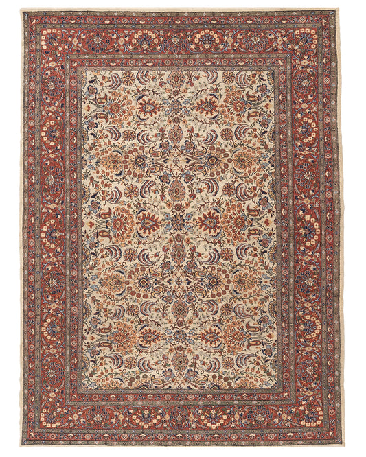 Oriental Rug Hereke Handmade Wool On Cotton 184 X 243 Cm - 6' 1'' X 8' Pink C004 ER12