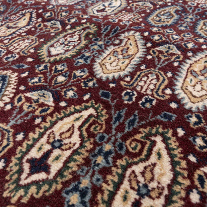 Oriental Rug Hereke Handmade Wool On Cotton 211 X 298 Cm - 7' X 9' 10'' Burgundy C021 ER23