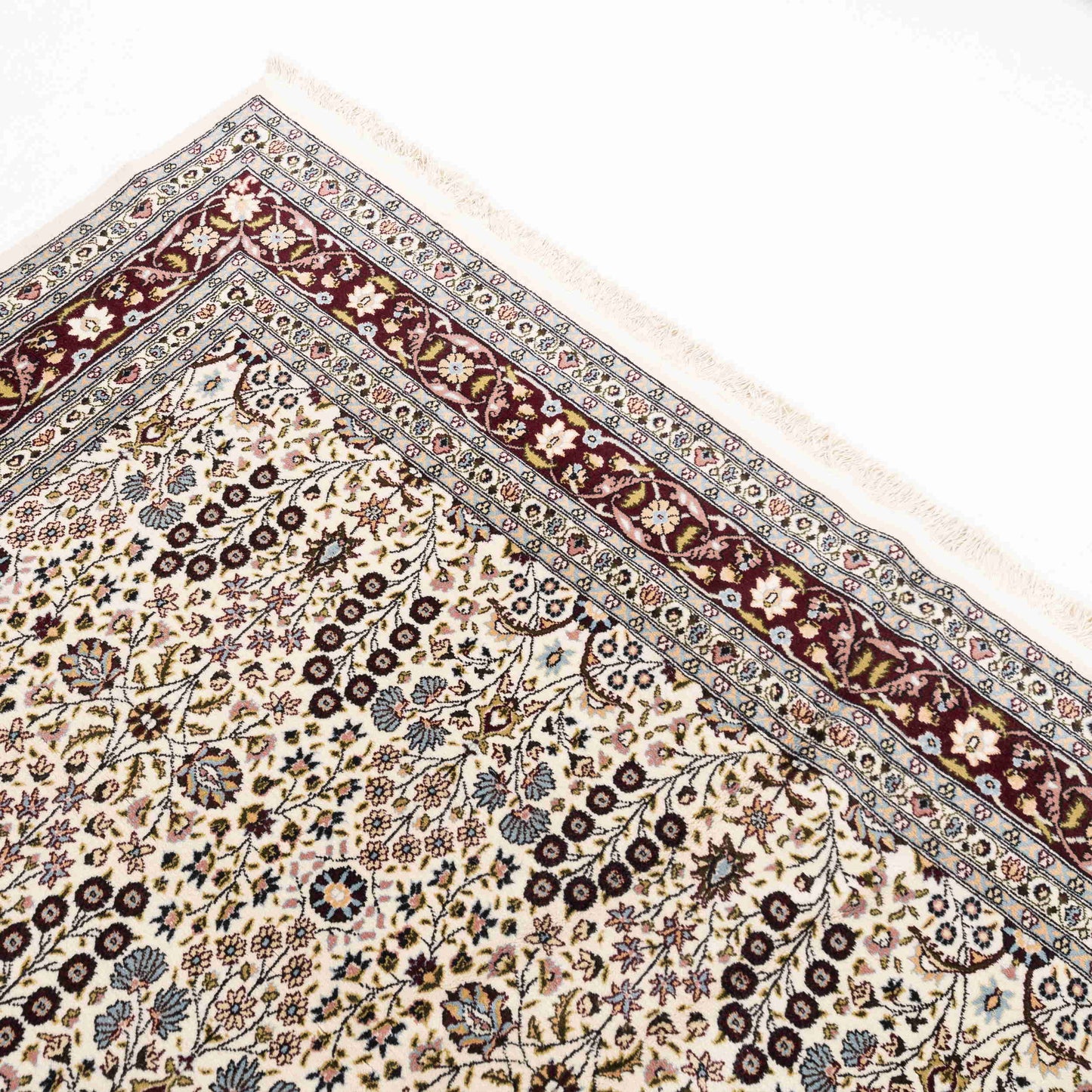 Oriental Rug Hereke Handmade Wool On Cotton 225 X 334 Cm - 7' 5'' X 11' Sand C007 ER23