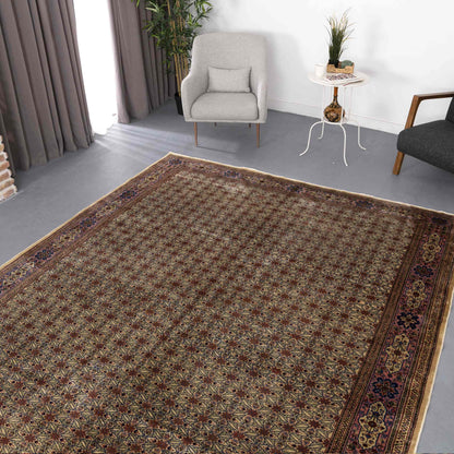 Oriental Rug Kayseri Handwoven Wool On Cotton 256 x 356 Cm - 8' 5'' x 11' 9'' Brown C005 ER34