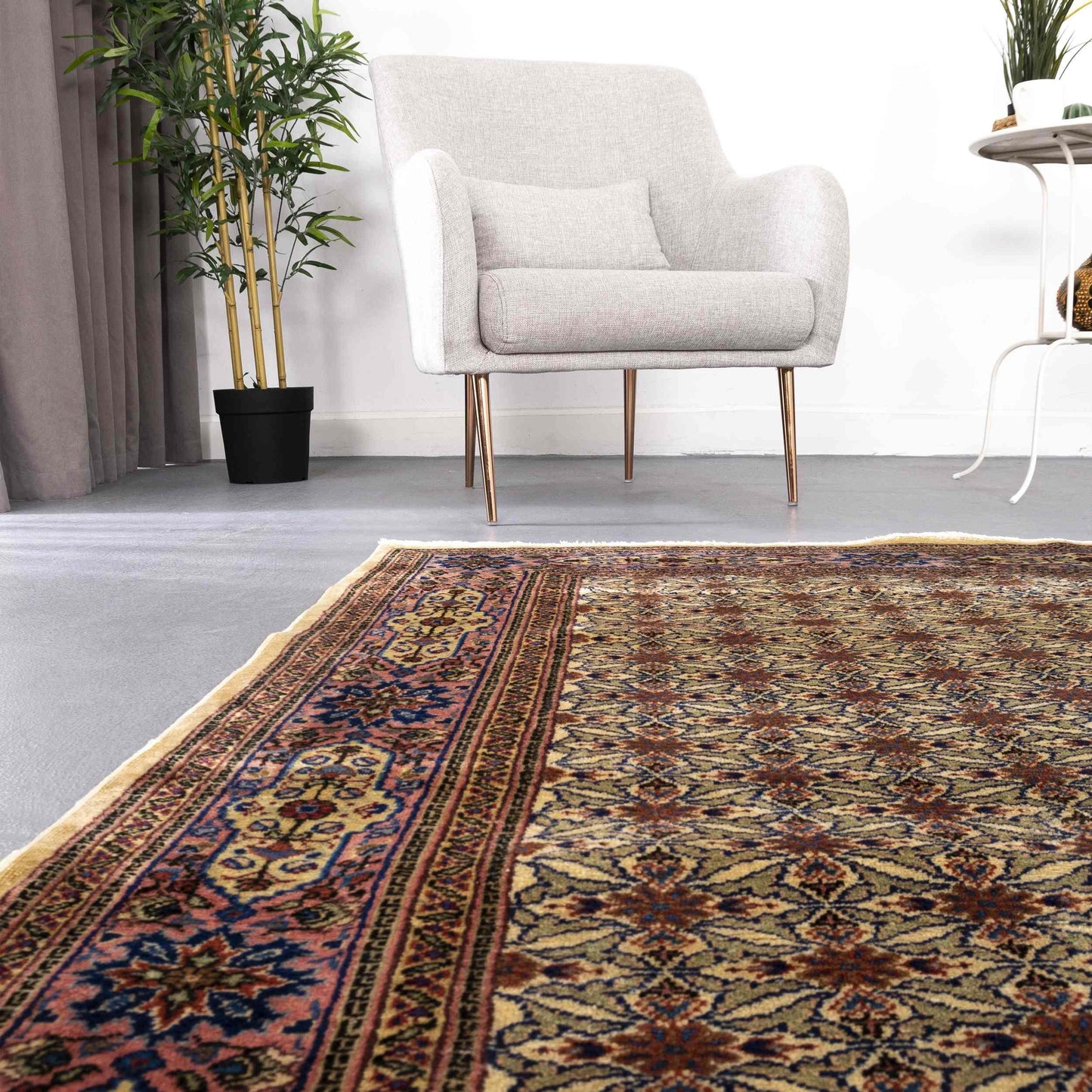 Oriental Rug Kayseri Handwoven Wool On Cotton 256 x 356 Cm - 8' 5'' x 11' 9'' Brown C005 ER34