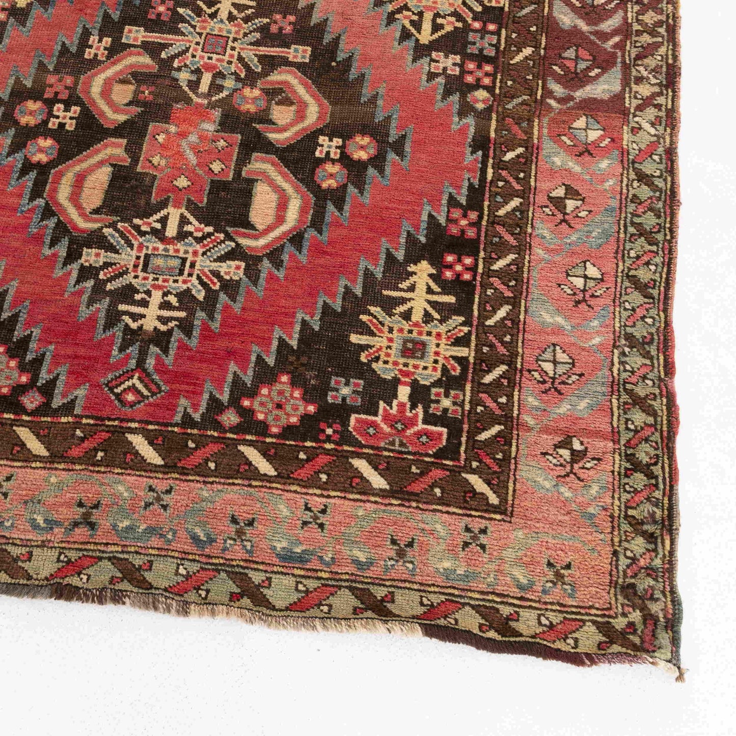 Oriental Rug Kazakh Handmade Wool On Wool 128 X 193 Cm - 4' 3'' X 6' 4'' Pink C004 ER01