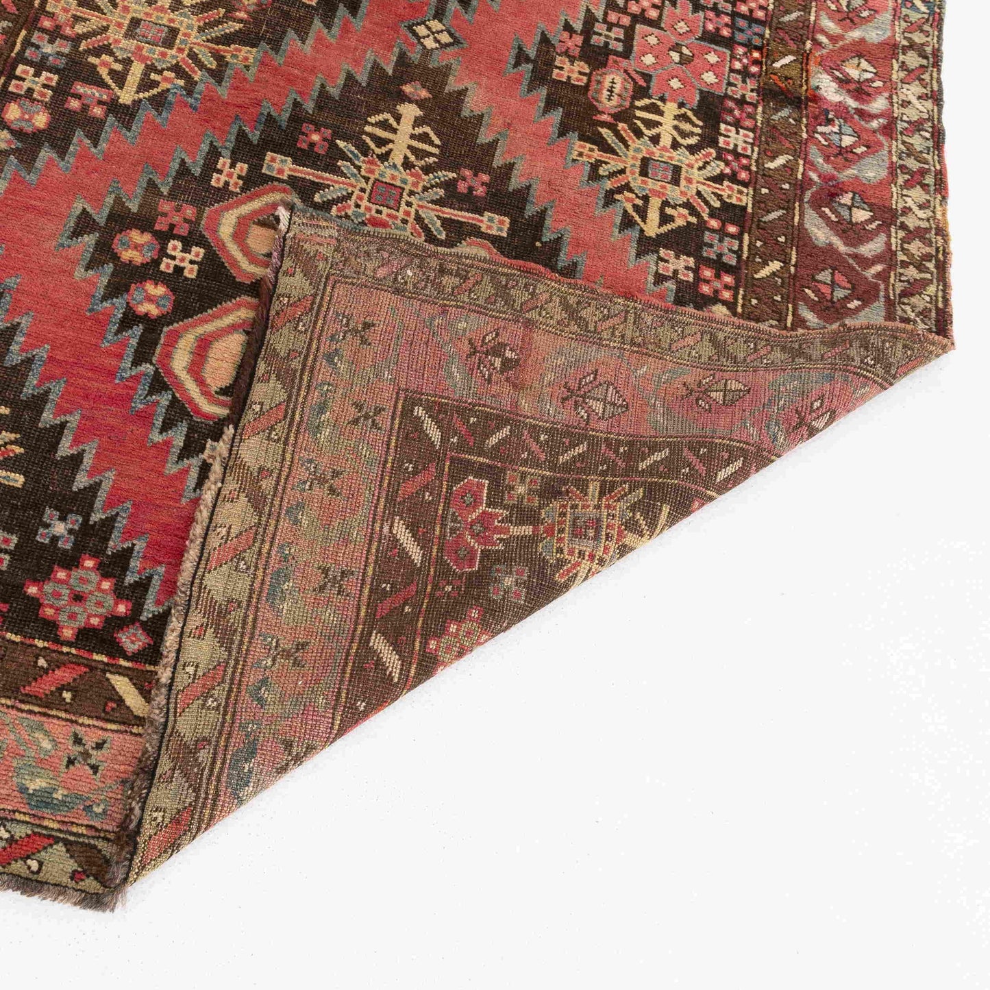 Oriental Rug Kazakh Handmade Wool On Wool 128 X 193 Cm - 4' 3'' X 6' 4'' Pink C004 ER01