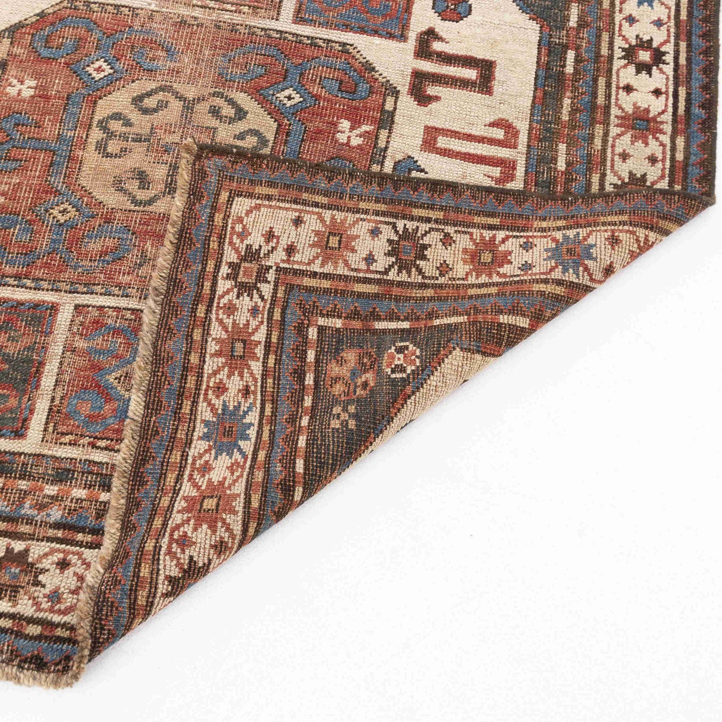 Oriental Rug Kazakh Handmade Wool On Wool 130 X 226 Cm - 4' 4'' X 7' 5'' Multicolor C016 ER12