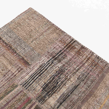 Oriental Rug Patchwork Hand Knotted Wool On Cotton 196 x 300 Cm - 6' 6'' x 9' 11'' Multicolor C016 ER23