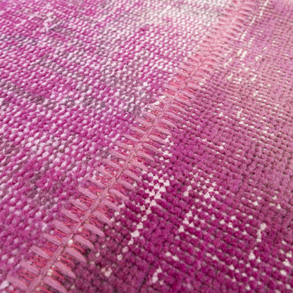 Oriental Rug Patchwork Hand Knotted Wool On Wool 119 x 180 Cm - 3' 11'' x 5' 11'' Pink C004 ER01