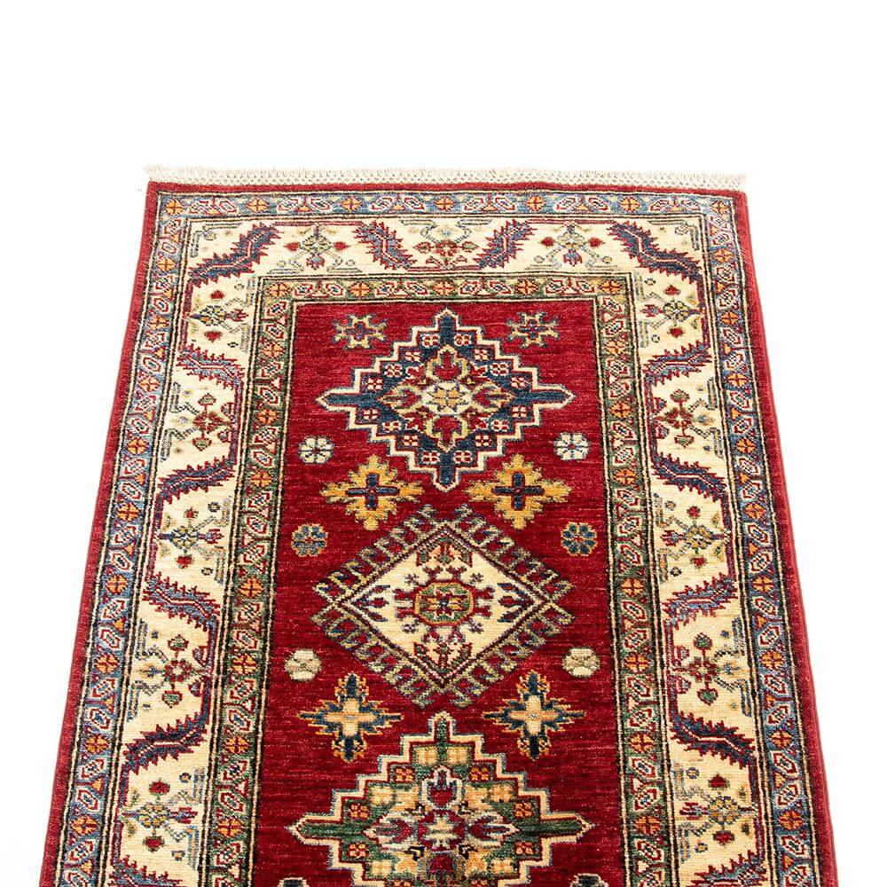 Oriental Rug Shirvan Hand Knotted Wool On Cotton 80 X 241 cm - 2'8'' X 7'11'' Blue C010 ER12