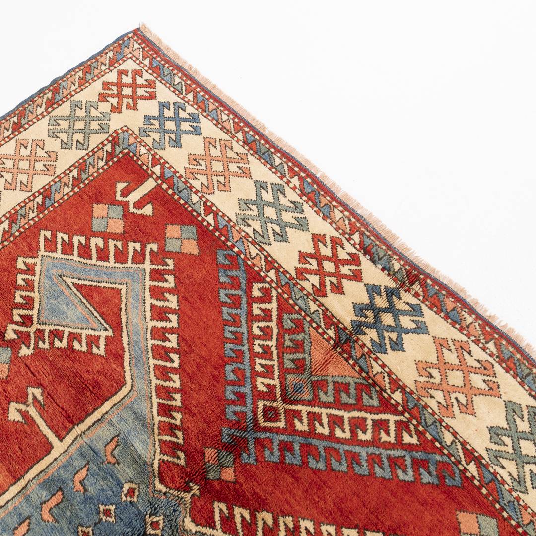 Oriental Rug Shirvan Hand Knotted Wool On Wool 186 X 250 Cm - 6' 2'' X 8' 3'' Red C014 ER12