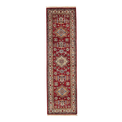 Oriental Rug Shirvan Hand Knotted Wool On Wool 76 X 280 cm - 2'6'' X 9'3'' Red C014 ER12