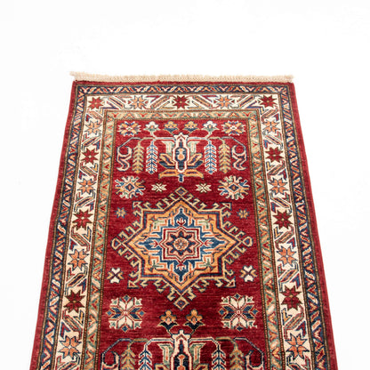 Oriental Rug Shirvan Hand Knotted Wool On Wool 76 X 280 cm - 2'6'' X 9'3'' Red C014 ER12