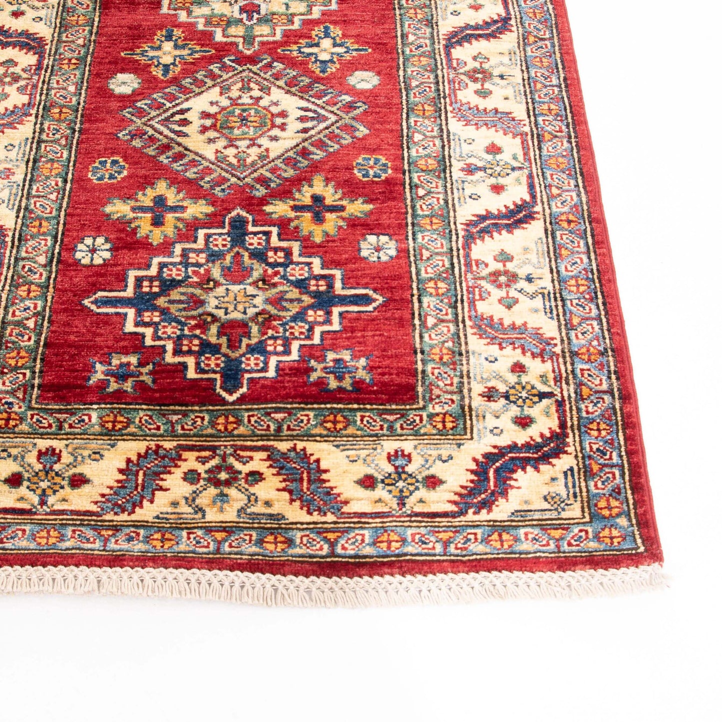 Oriental Rug Shirvan Hand Knotted Wool On Wool 80 X 322 cm - 2'8'' X 10'7'' Red C014 ER12