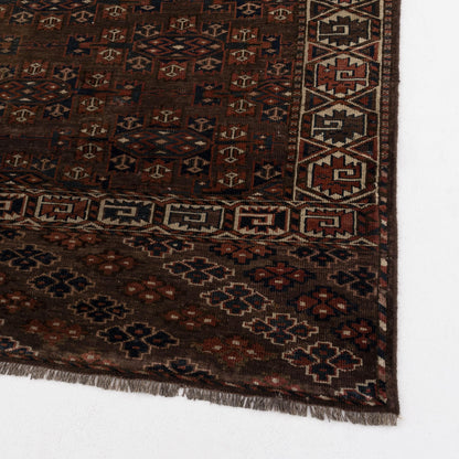 Oriental Rug Turkmen Hand Knotted Wool On Wool 200 X 310 Cm - 6' 7'' X 10' 3'' Brown C005 ER23