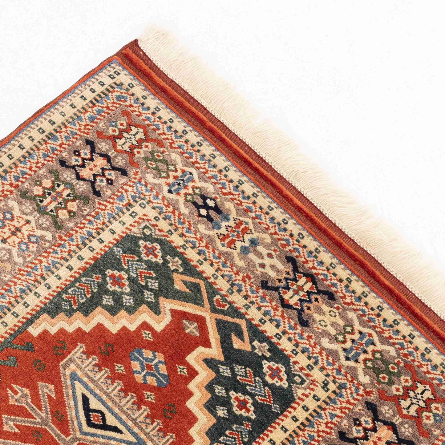 Oriental Rug Usak Hand Knotted Wool On Wool 90 X 132 Cm - 4' 4'' X 2' 11'' Red C014